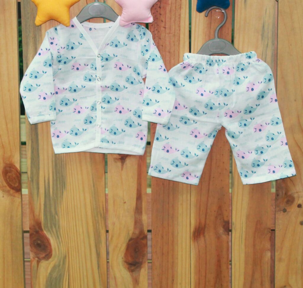 Baby Full Sleeves Jhabla With Pants