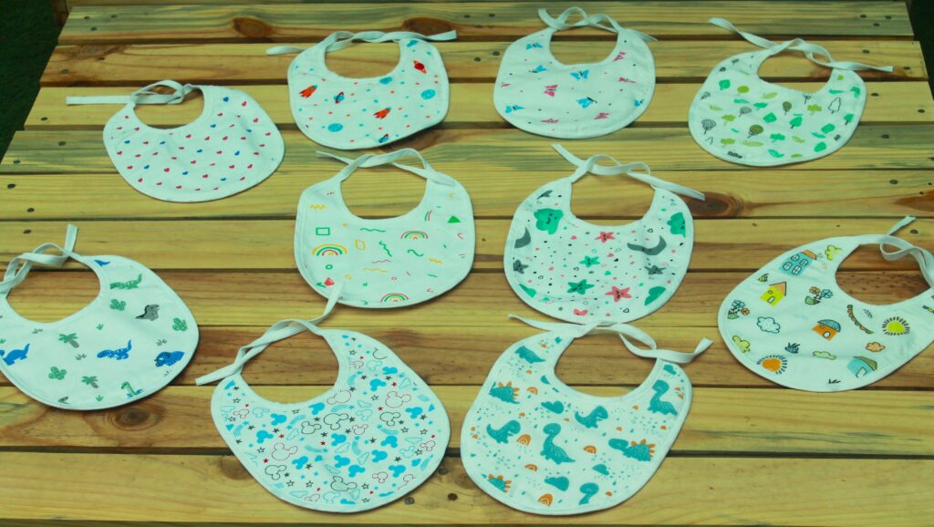 Baby Muslin bibs set of 3