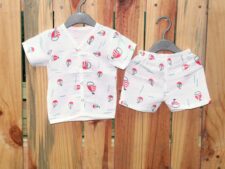 Baby Half  Sleeves Jhabla  With Shorts